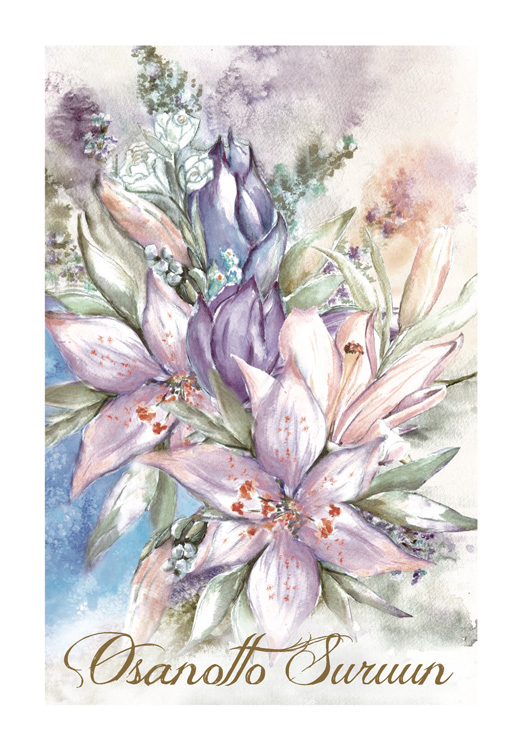 Muistojen puutarha -  11,5 cm x 16,6 cm